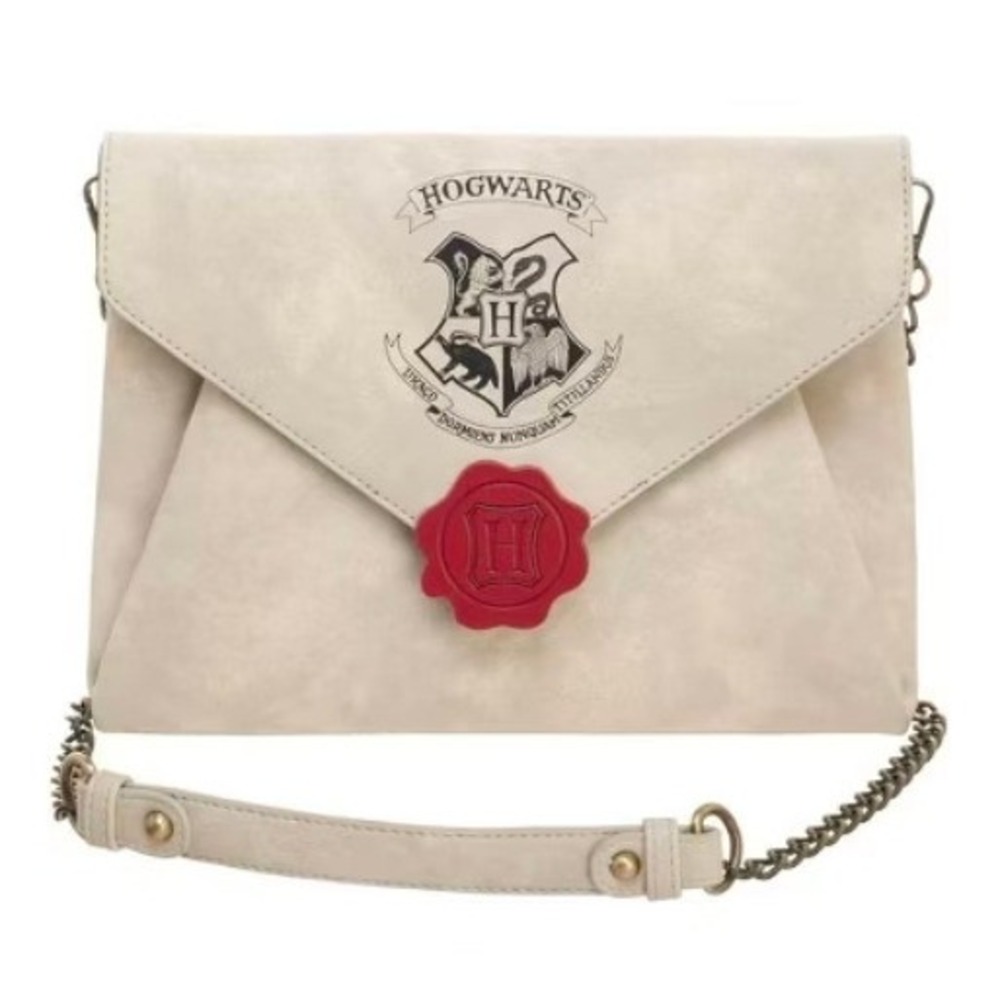 Bioworld Harry Potter Hogwarts Acceptance Letter Crossbody Bag Cream‎ Envelope